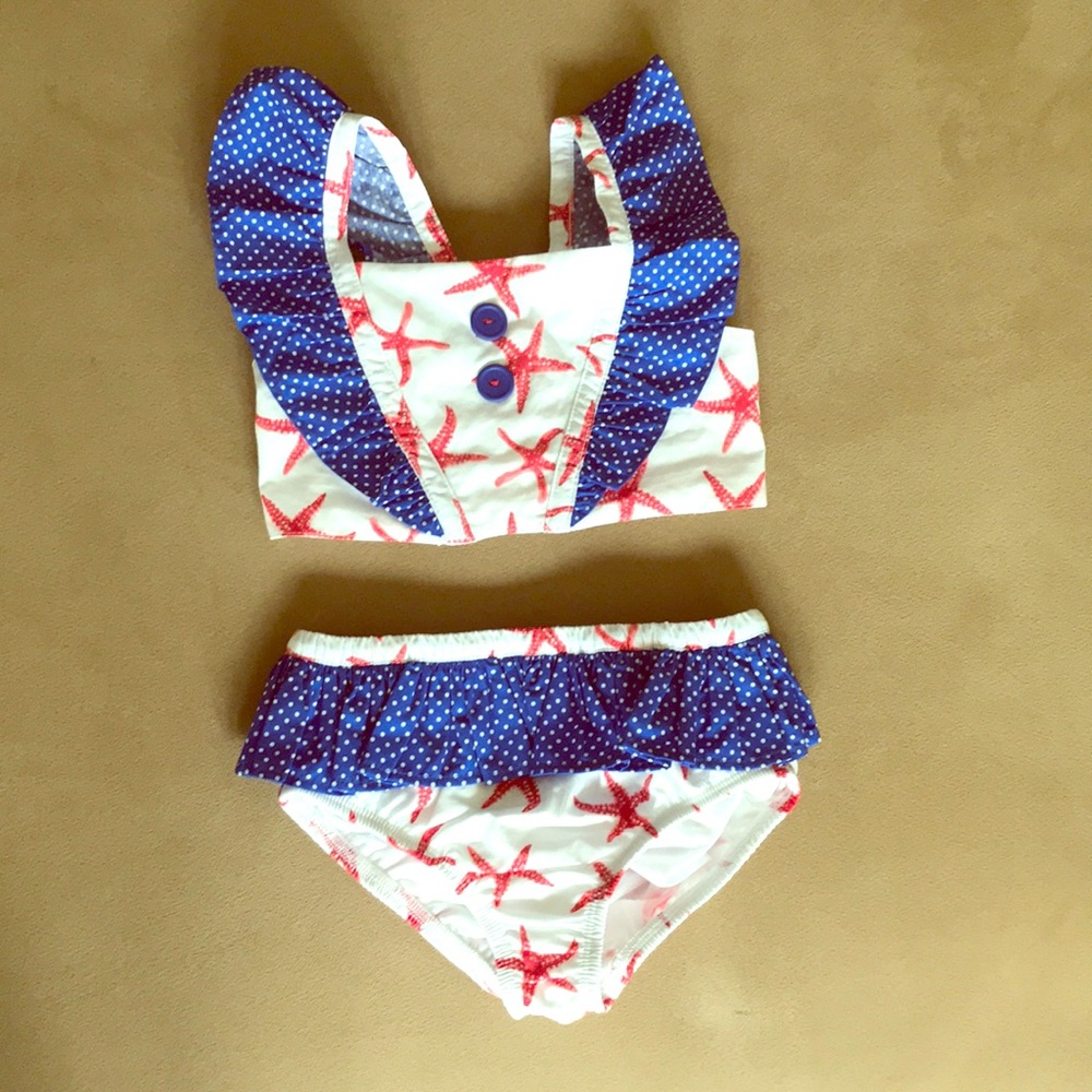 NWOT Eleanor Rose kids two pice swim size 5-6